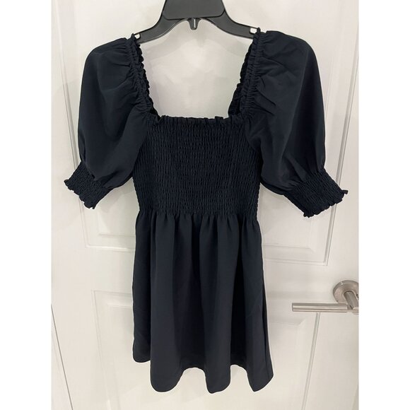 Hill House Athena Nap Dress in Black Crepe Size XXS - Picture 2 of 11